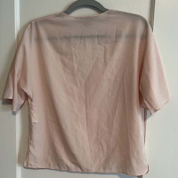 FRENCH CONNECTION - Sheer Pink Blouse - Size 4 - Picture 2 of 2